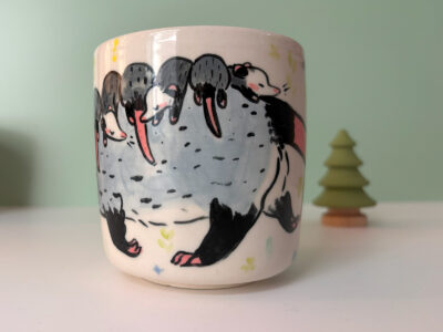 Cup - Opossum Family - Image 2