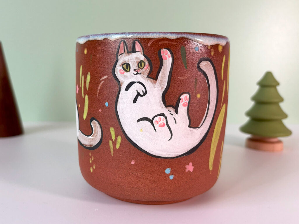 cute cat cup