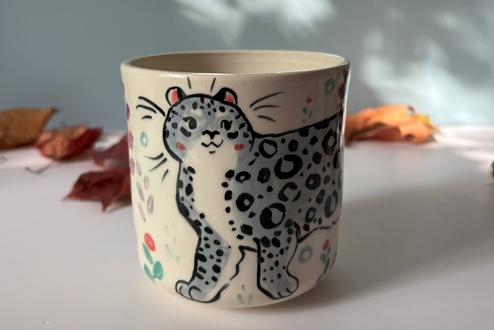 snow leopard cup