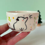 adorable rat tumbler porcelain handmade in Canada