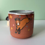 cute goat kid cup handmade by kness