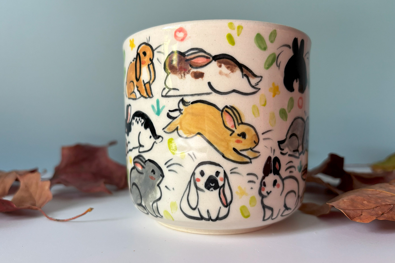 cup too many bunnies