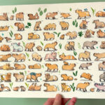 Peinture Originale - 68 Capybaras