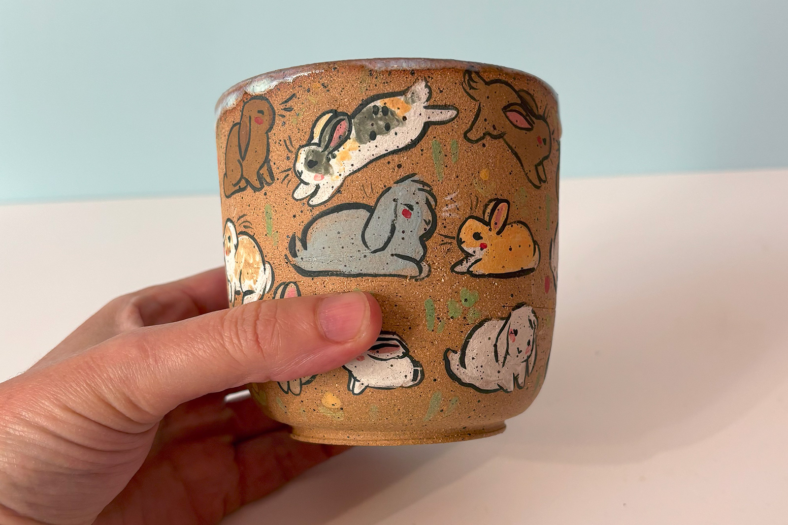 Alternative view of Cup Speckled : Too Many Bunnies