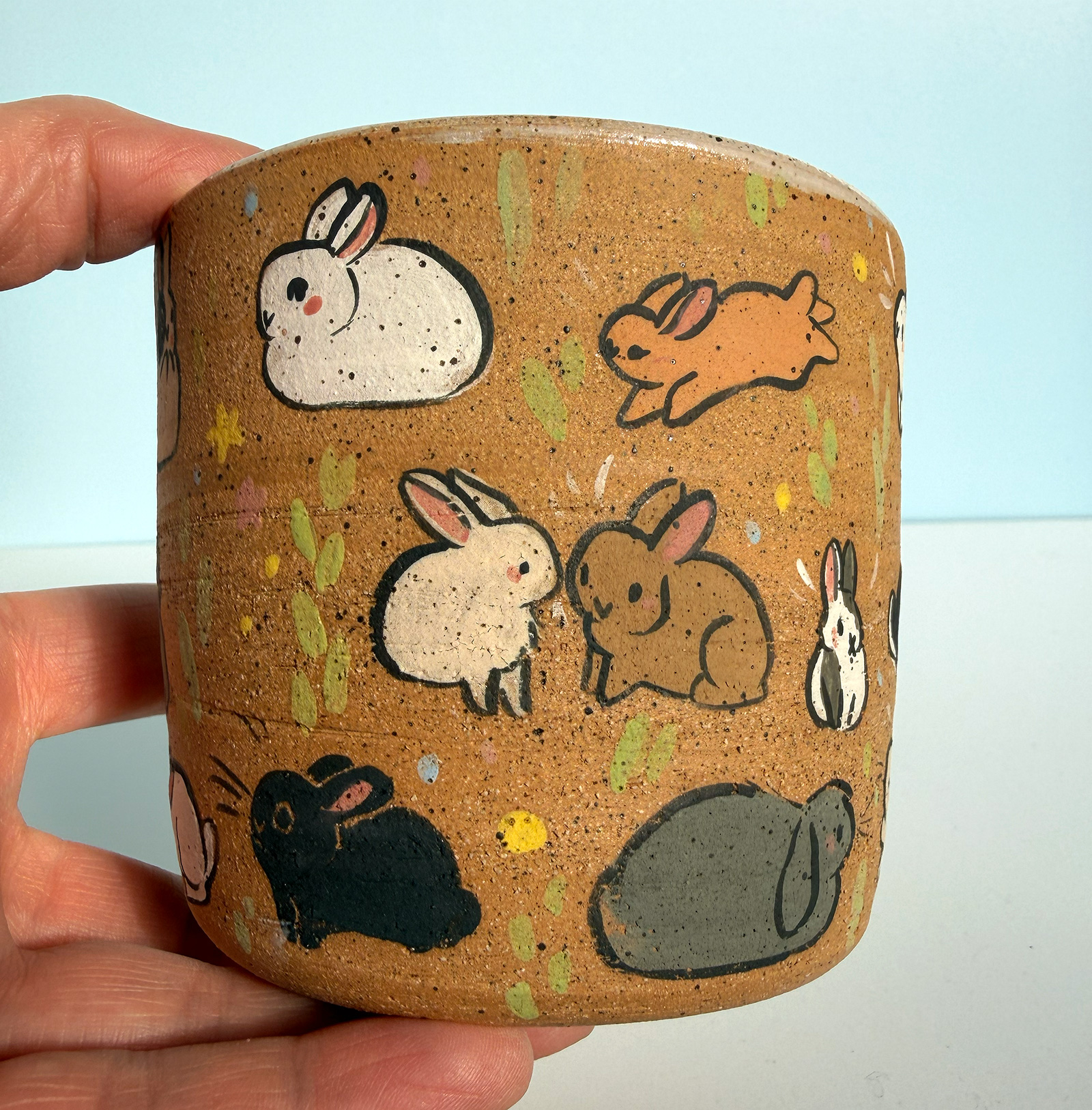 Alternative view of Cup Speckled : Too Many Bunnies