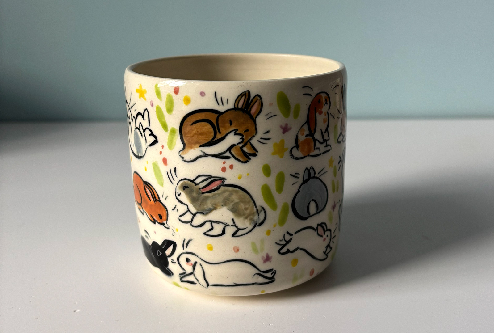 Alternative view of Cup : Too Many Bunnies