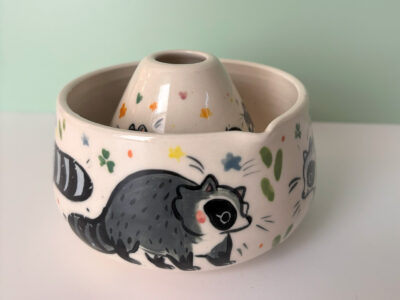 Set Matcha - White - Raccoons - Image 5