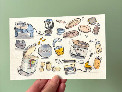Original Painting - Cute Pottery Studio