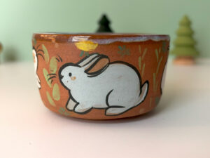 tumbler red bunnies