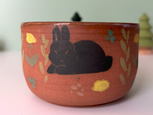 Tumbler - Red - Black Bunnies