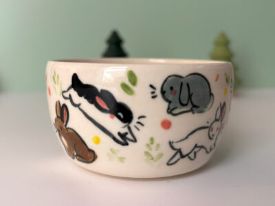 Tumbler - White - Too Many Bunnies