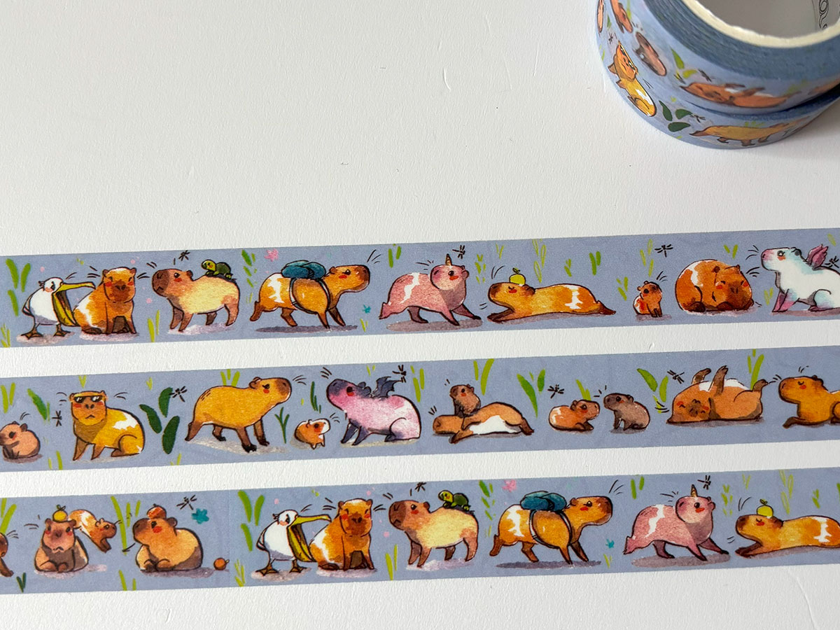capybara washi tape