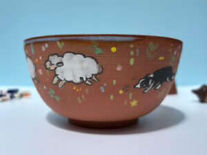 bowl border collie