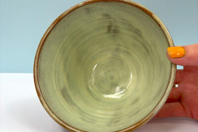 Bowl - Red Stoneware - Chicken - Image 5