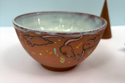 Bowl - Red Stoneware - Rats - Image 4
