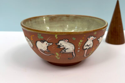 bowl white rats