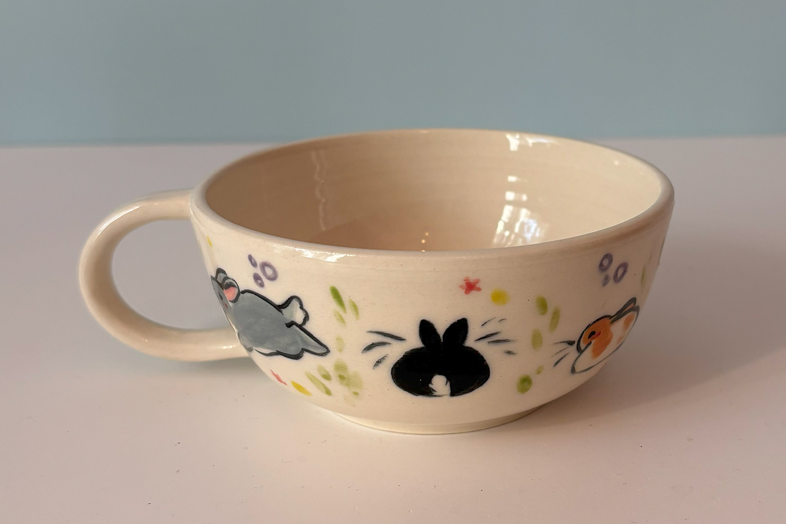 Alternative view of Tea Cup - Bunnies