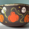 cute ghost and pumpkins bowl