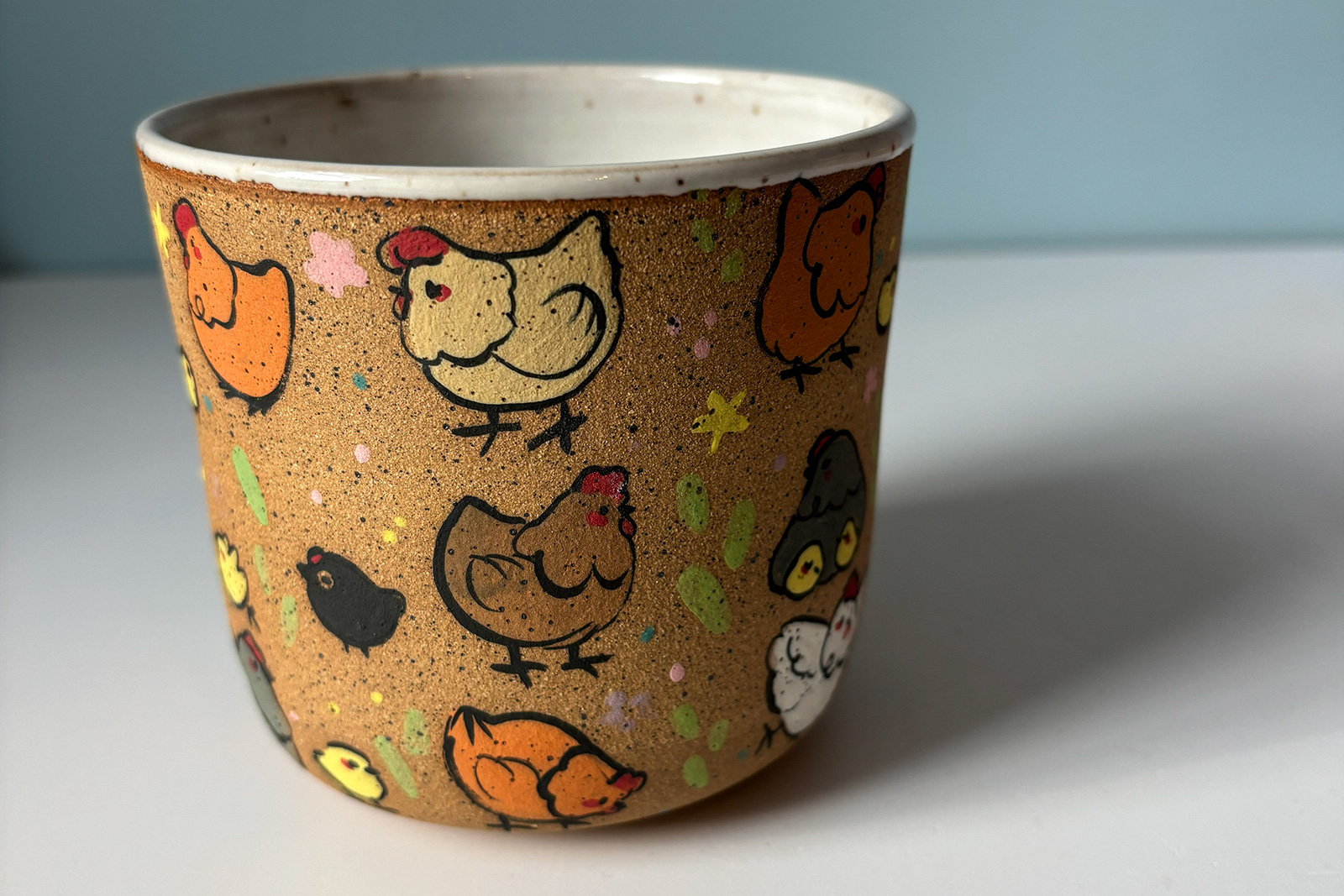 Alternative view of Cup - Too Many Chicken