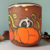 pumpkin raccoon cup