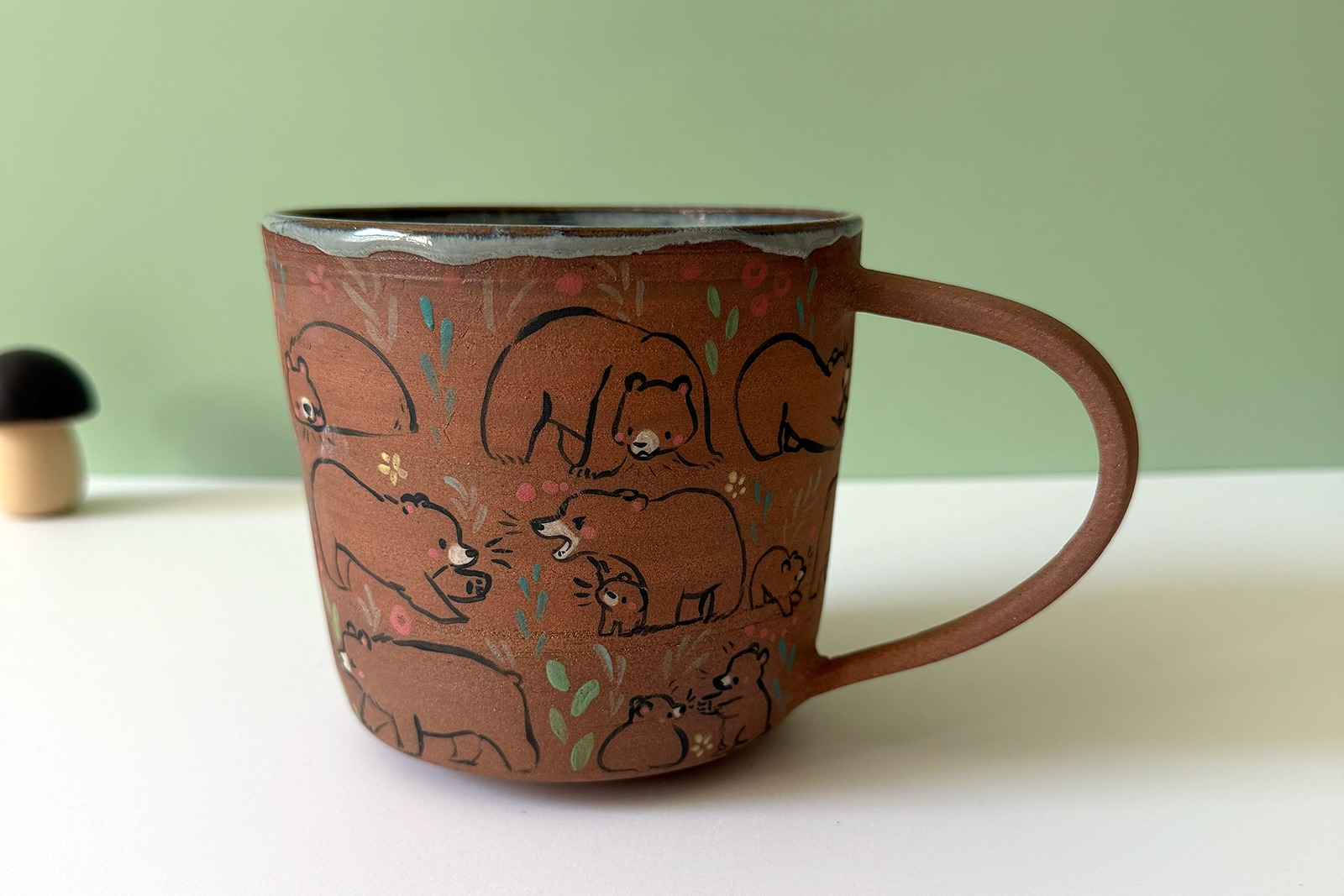 Alternative view of Mug Rouge : Plein d'Ours