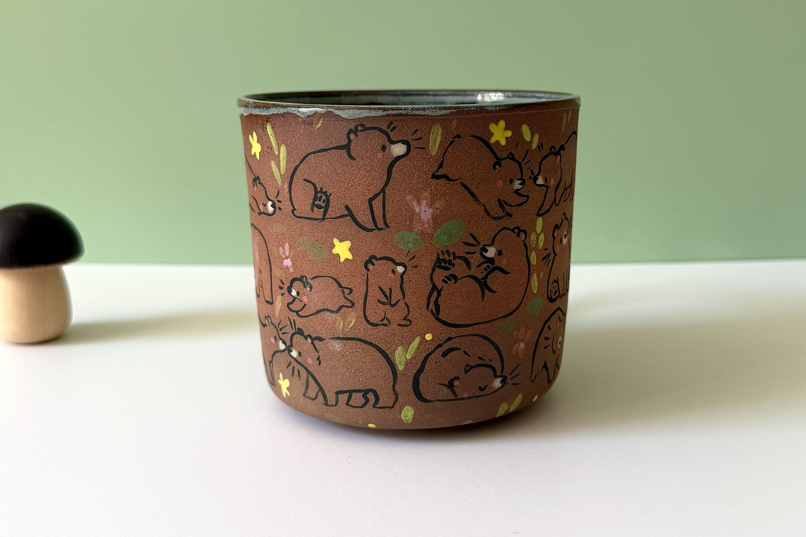 Alternative view of Mug - Red - Too Many Bears