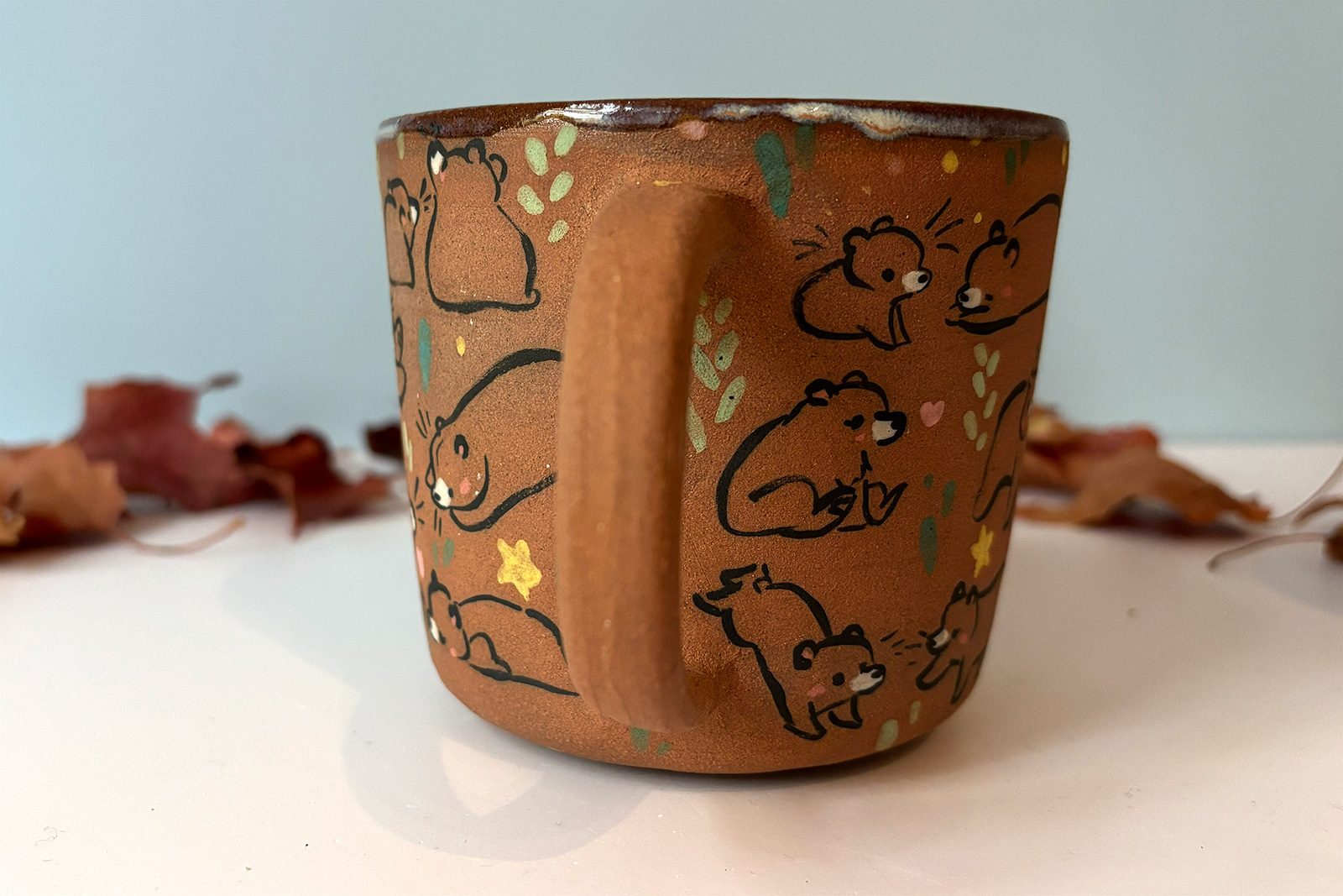 Alternative view of Cup - Red - Too Many Bears