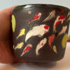 beautiful cup with koi fish