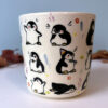 adorable penguin cup handmade