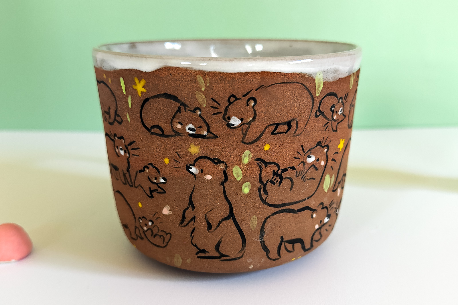 Alternative view of Mug Rouge : Plein d'Ours