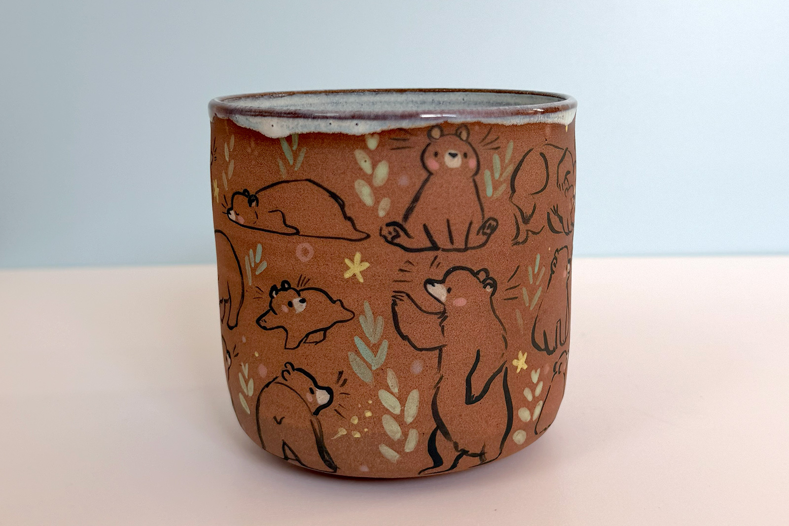 Alternative view of Mug Rouge : Plein d'Ours