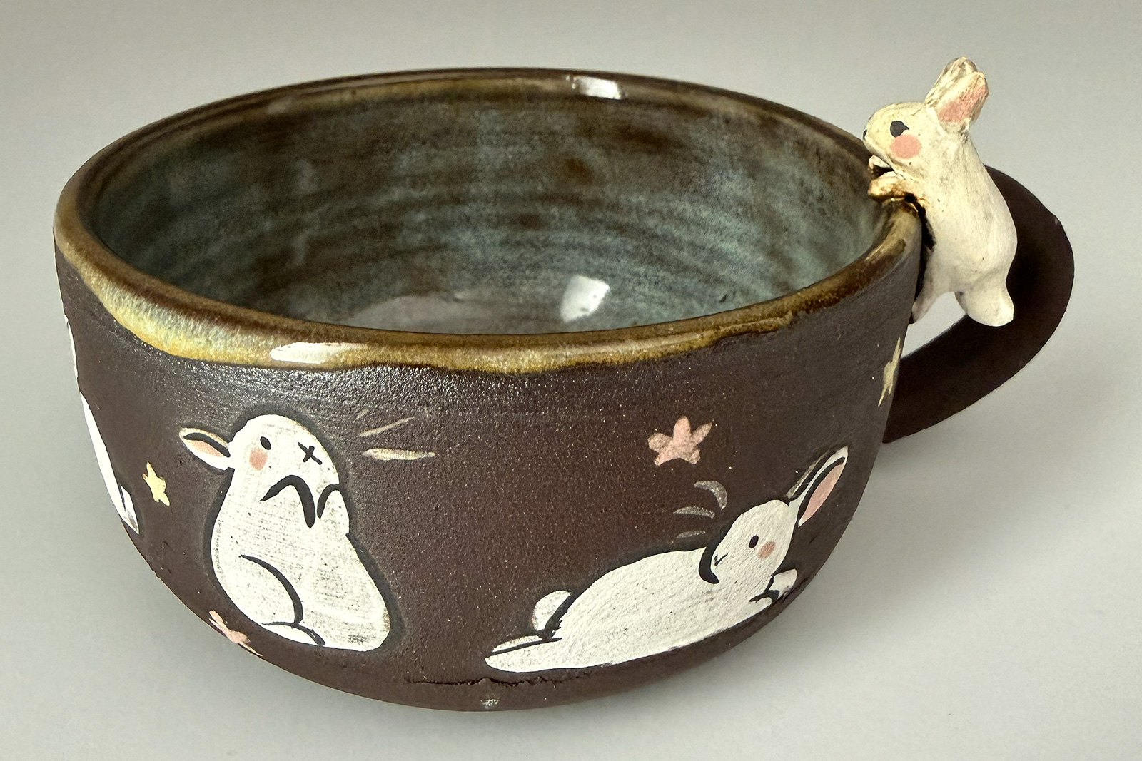 Alternative view of Ceramic Tea Cup - Sculpted Bunny