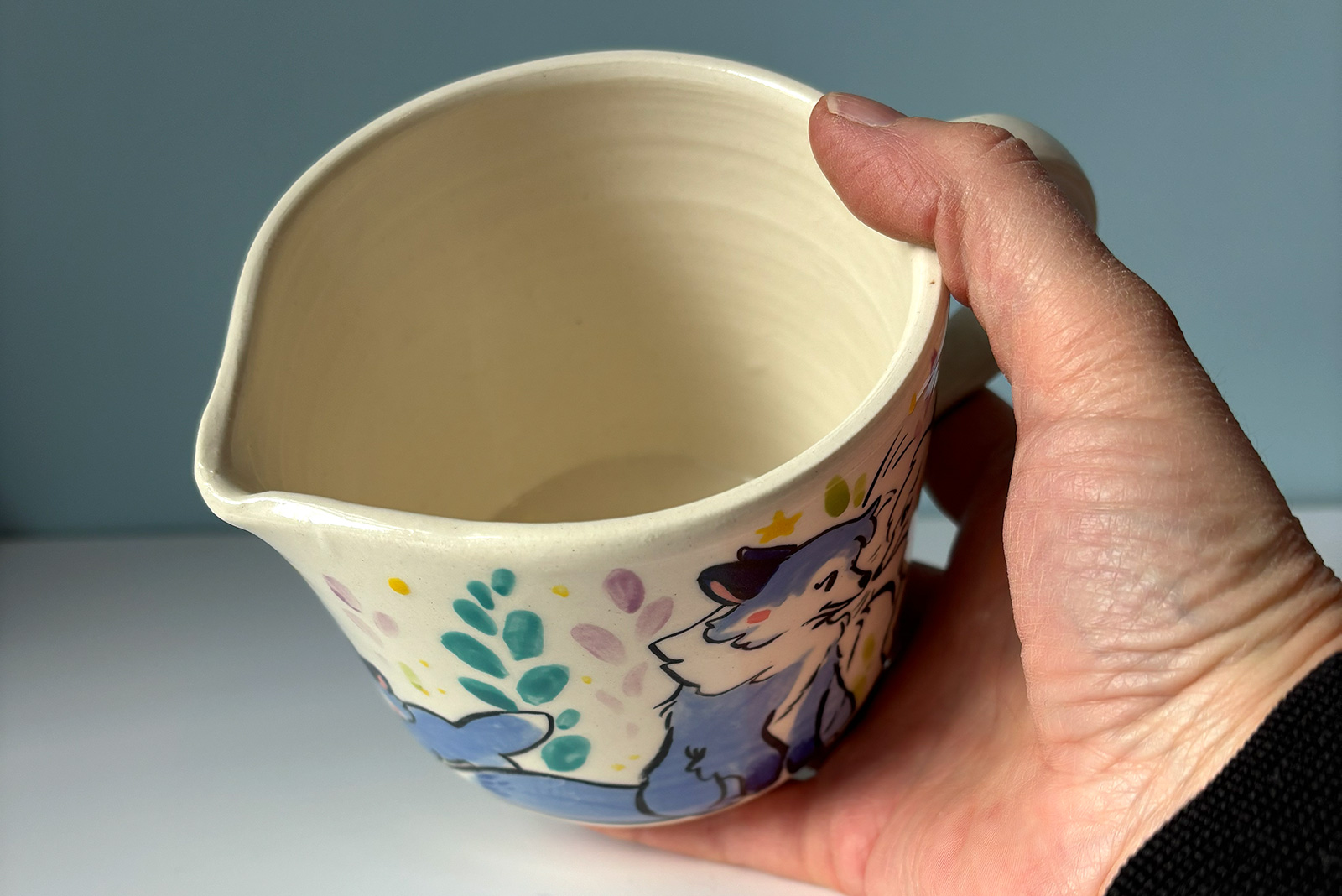 Alternative view of Pot à crème : Renards Blanc et Bleus