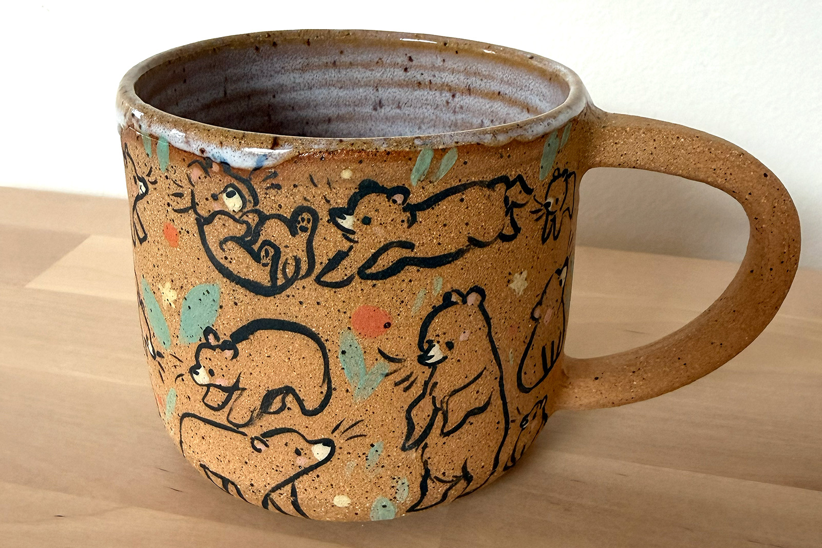 Alternative view of Cup - Speckled - Too Many Bears