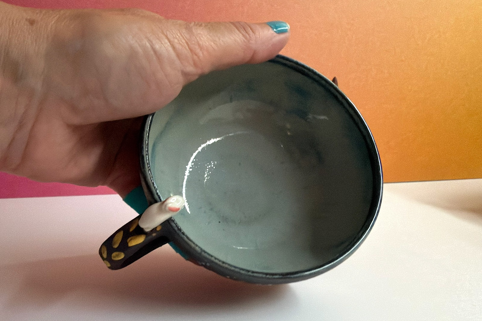 Tasse a thé - Sculptée - Lapins et Étoiles – Image 5