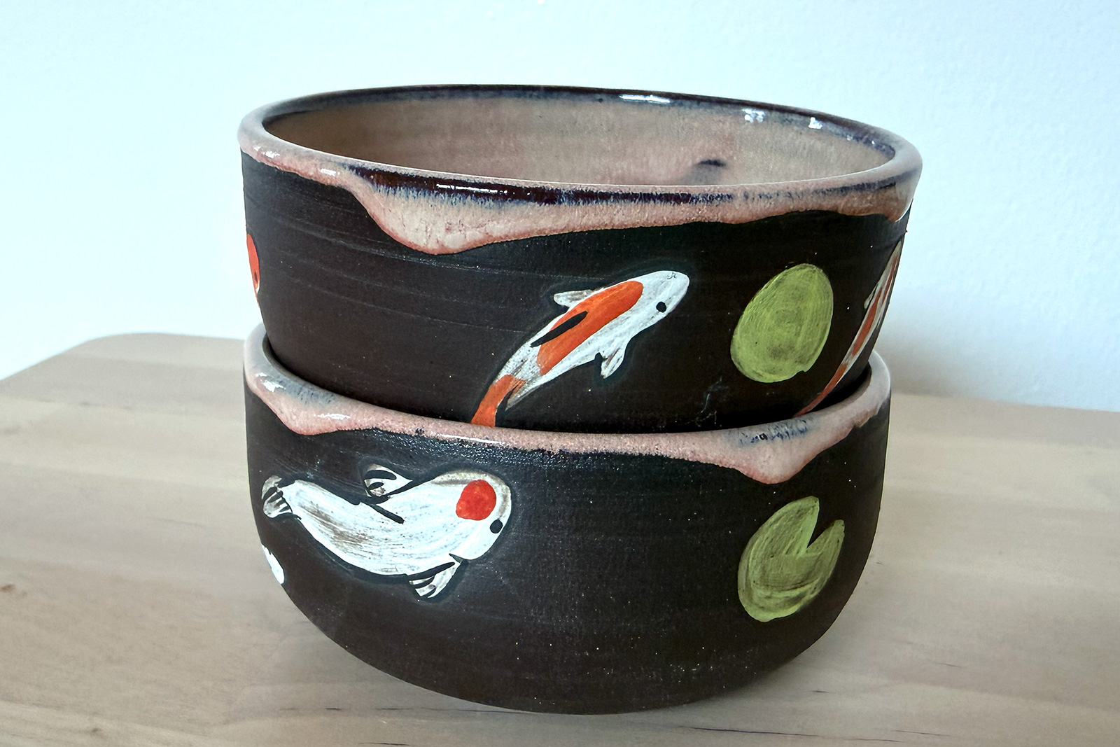 Alternative view of Small Dish - Koi