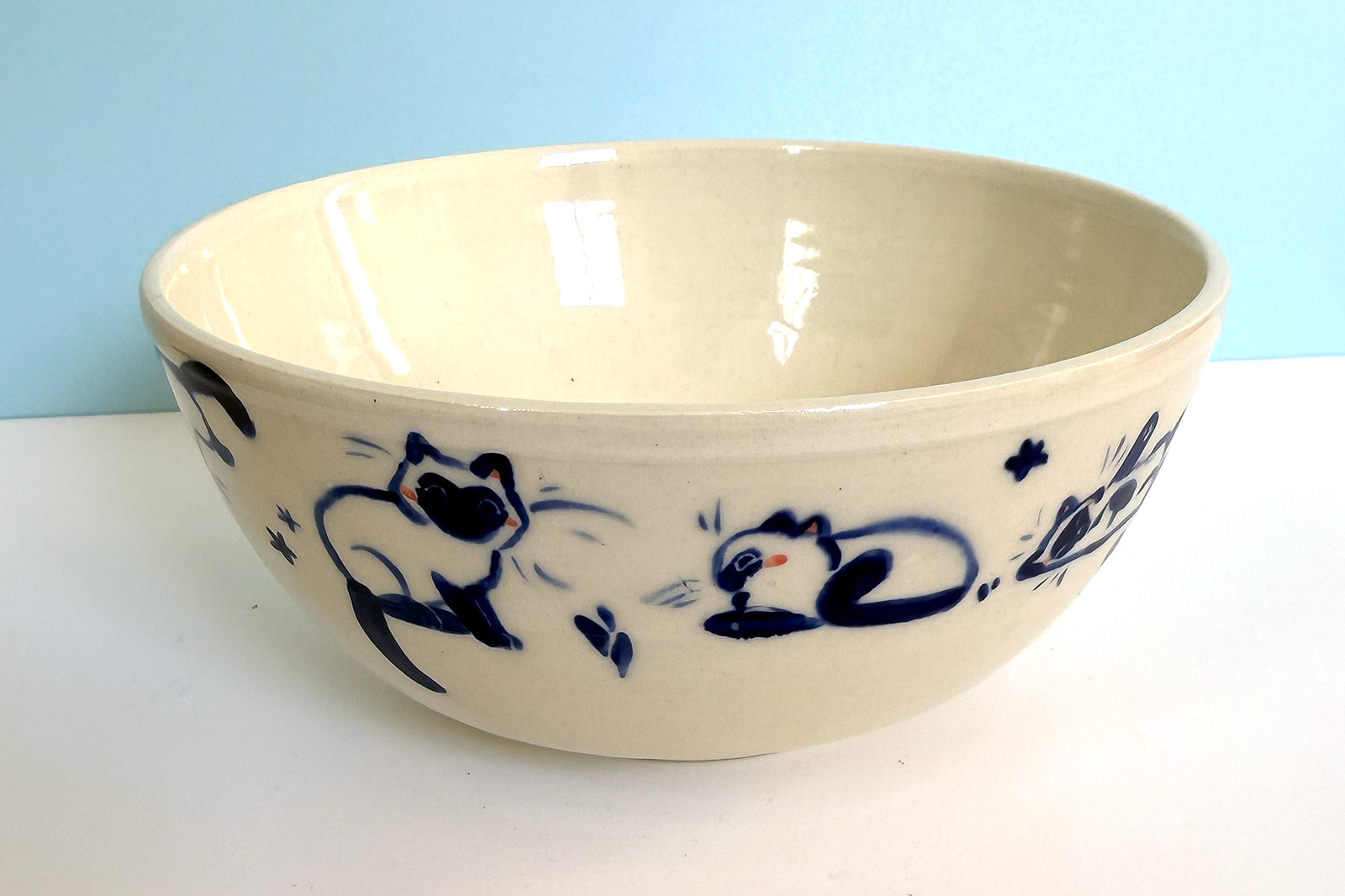 Bowl - Blue Cats - Image 5