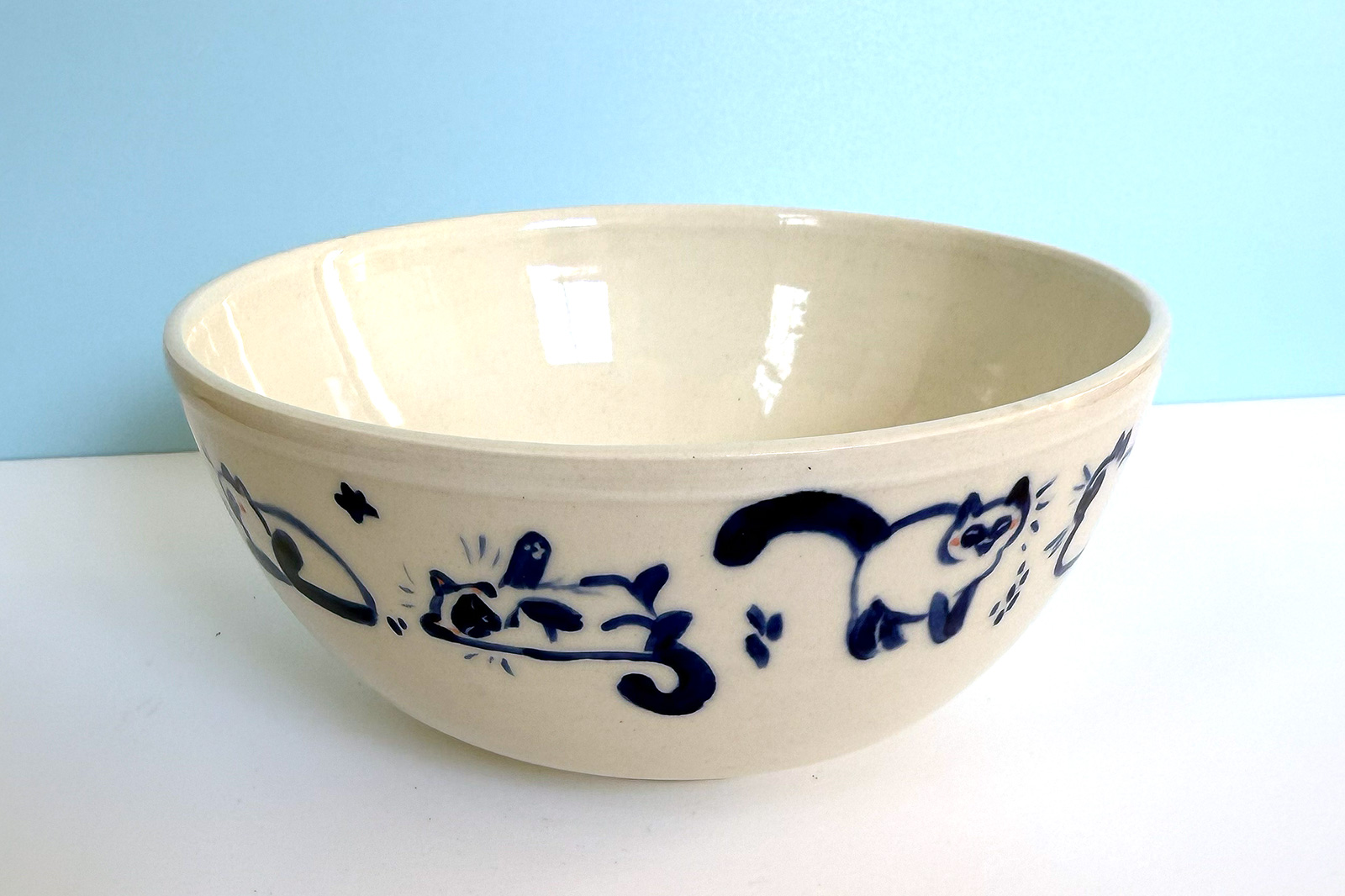 Bowl - Blue Cats - Image 4