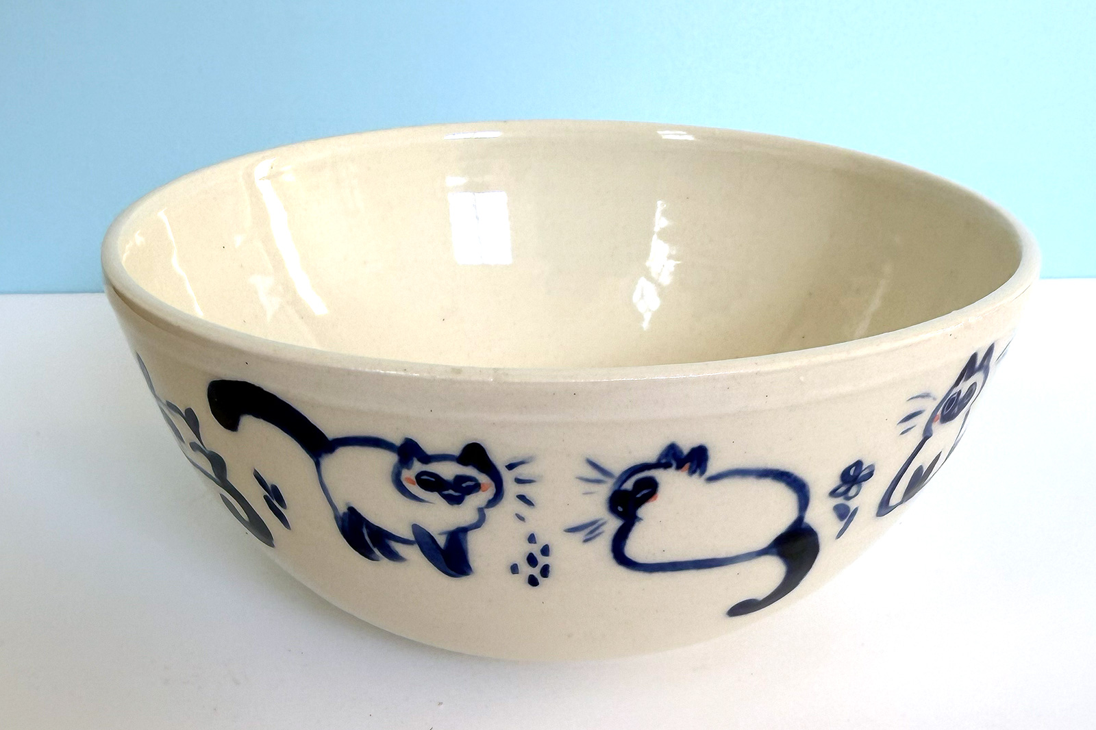 Bowl - Blue Cats - Image 3