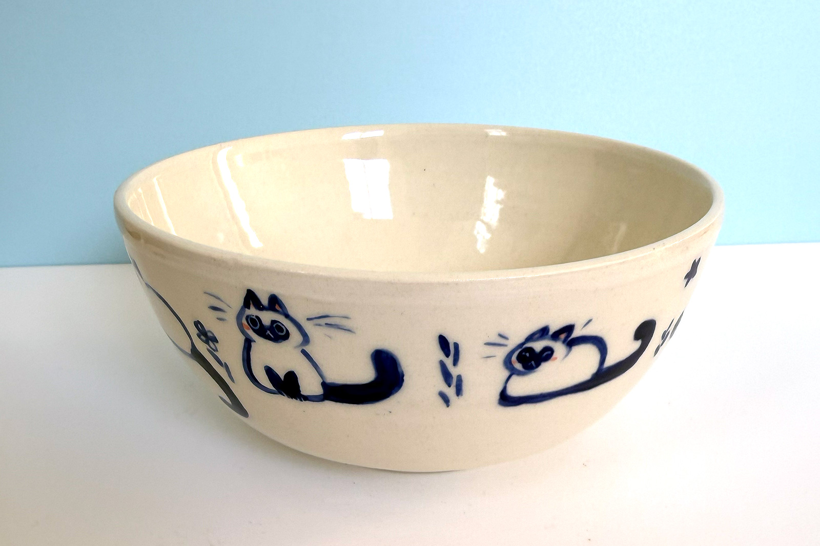 Bowl - Blue Cats - Image 2