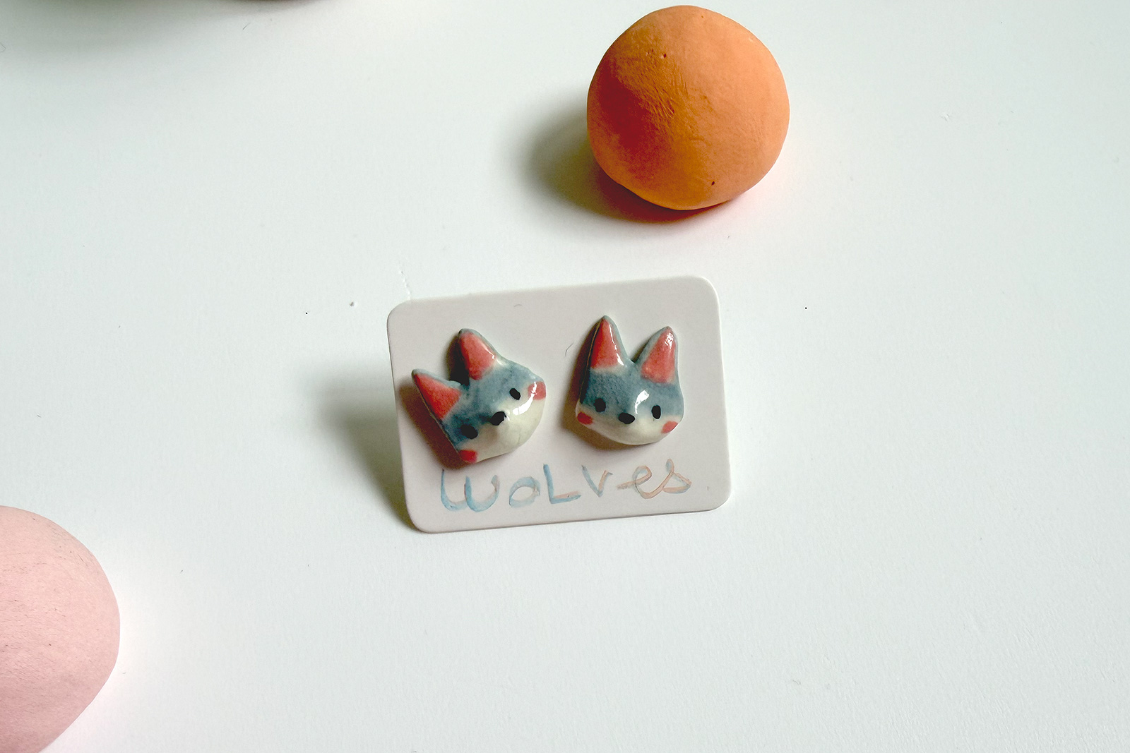 Alternative view of Porcelain Earrings - Cute Critters