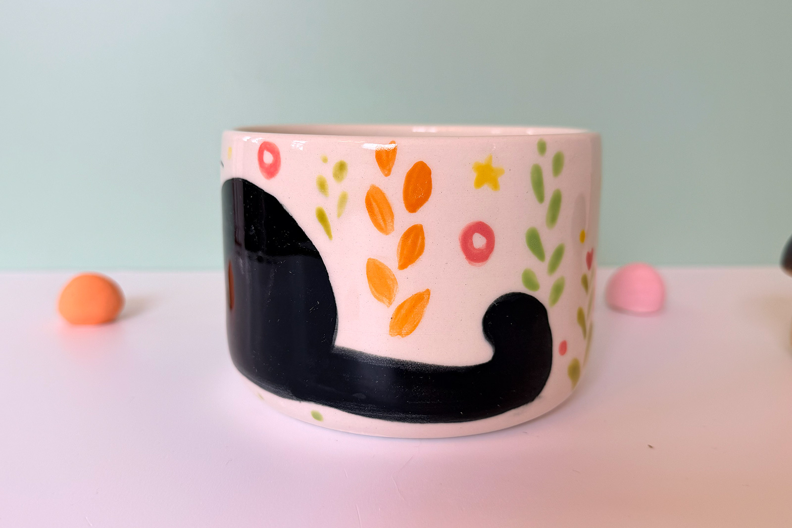 Alternative view of Mug Latte - Chat Noir