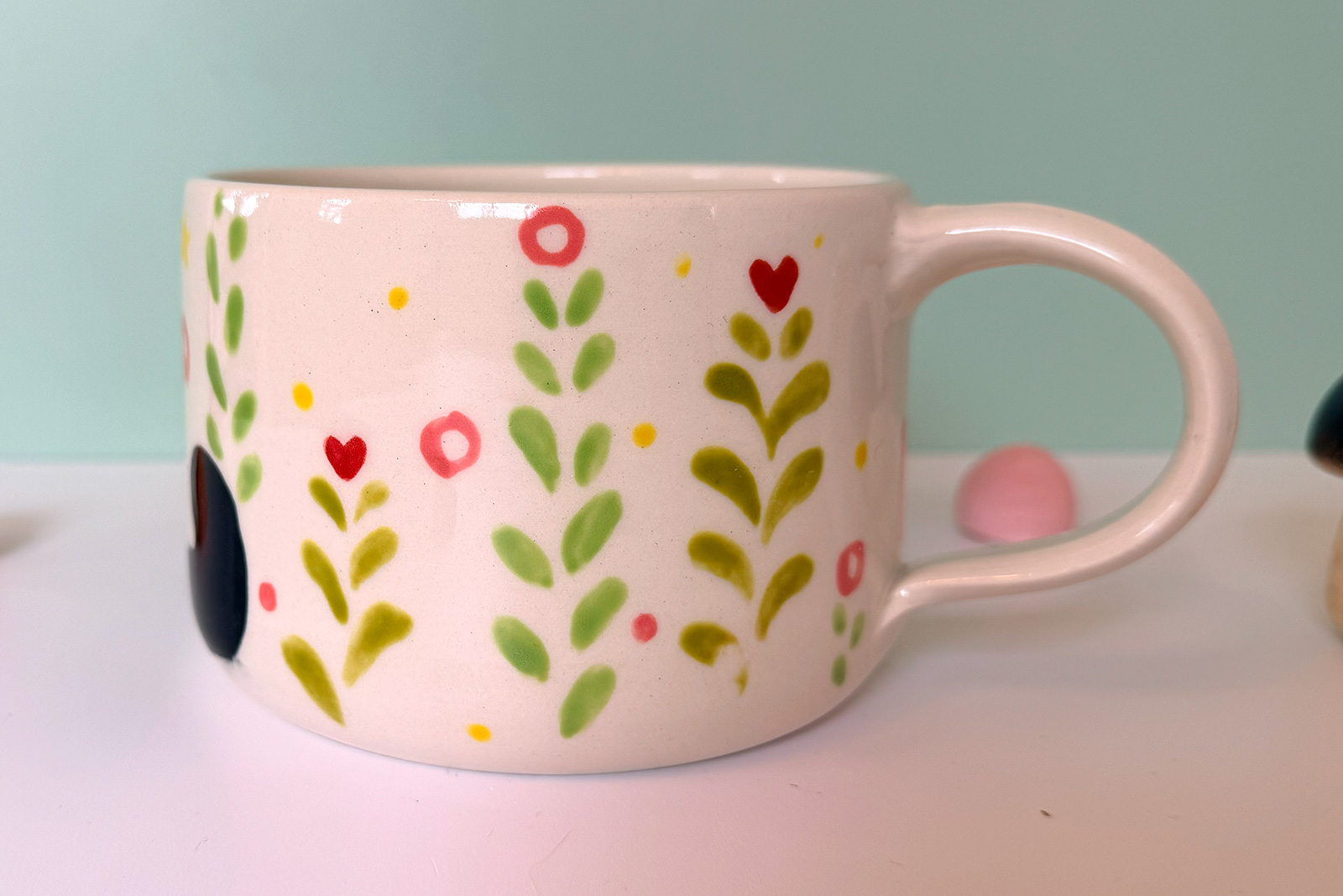 Alternative view of Latte Mug - Black Cat