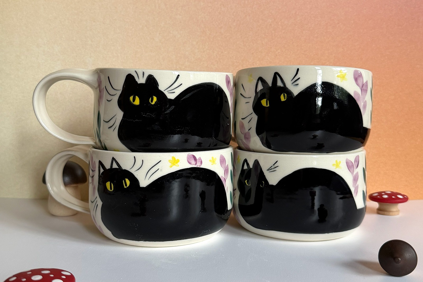 Mug Latte - Chat Noir