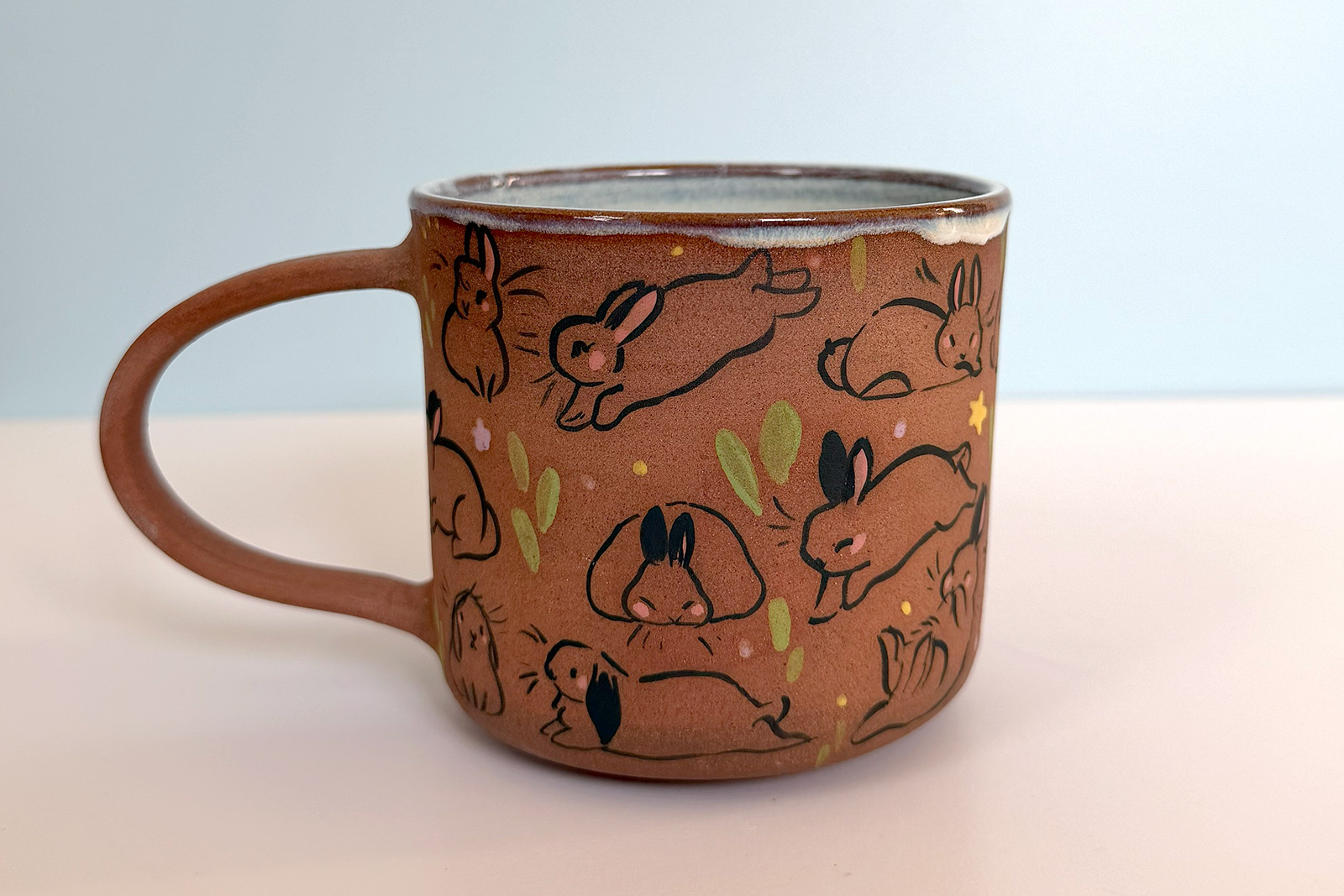 Mug - Red - Too Many Bunnies