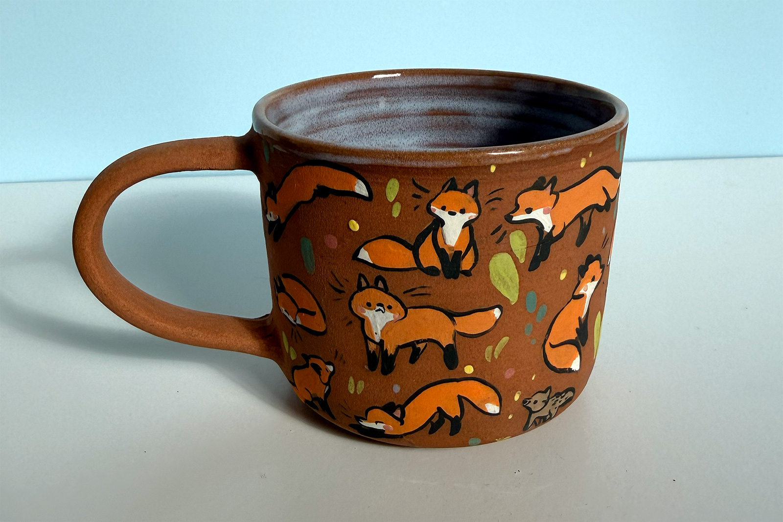 Mug - Red - Too Many Foxes