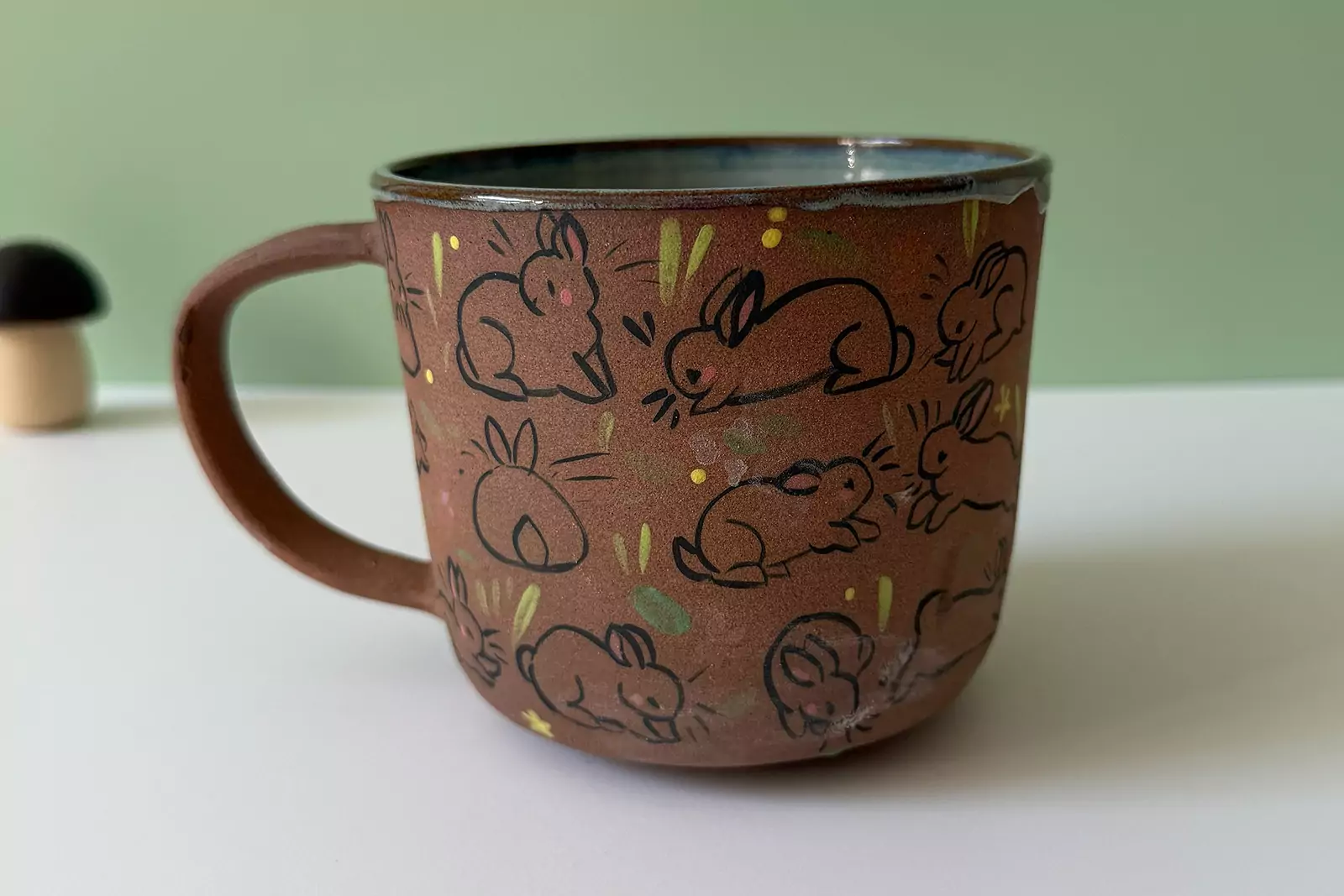 Mug - Rouge - Plein de Lapins