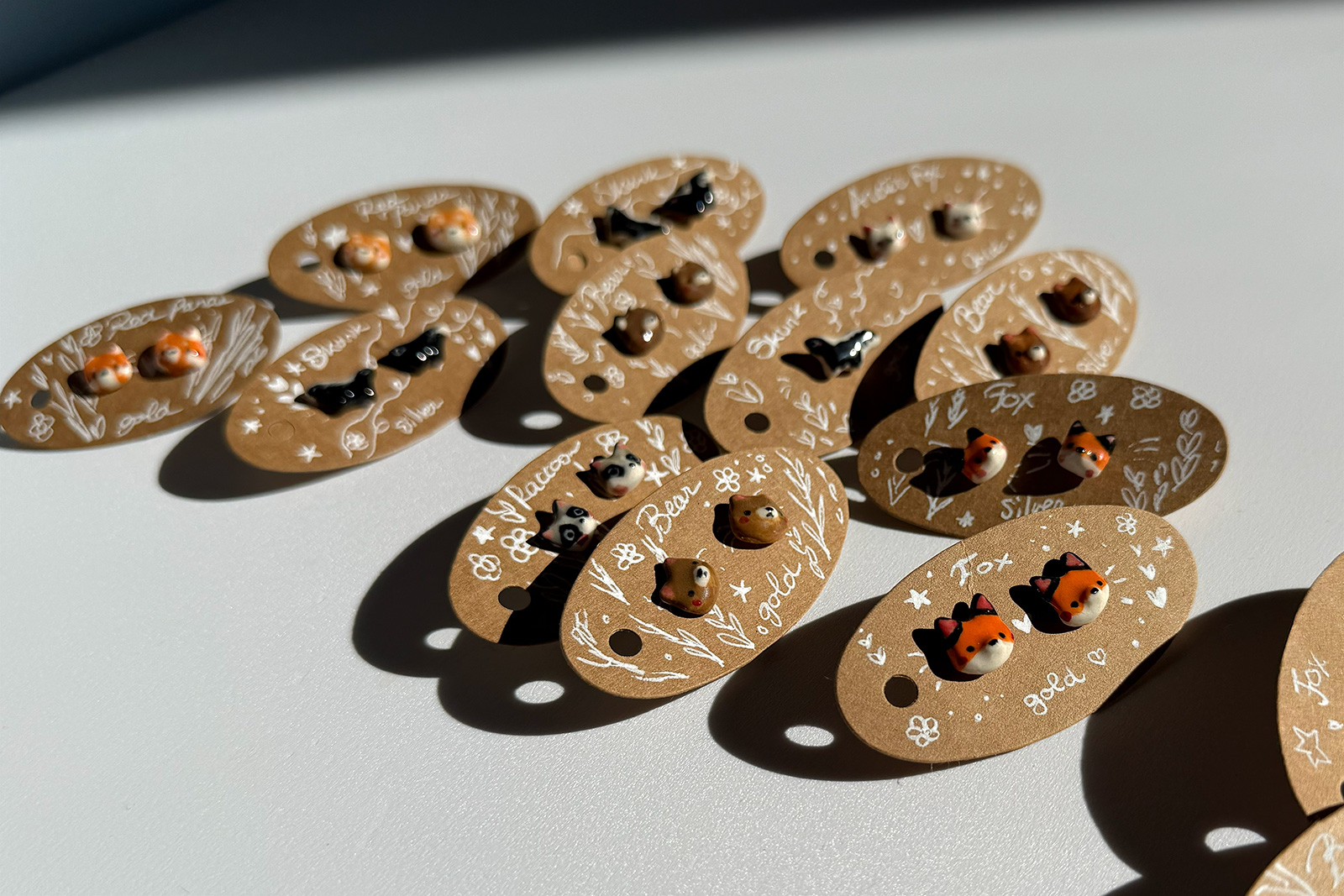 Alternative view of Boucles d'oreilles Porcelaine - Petits Mignons