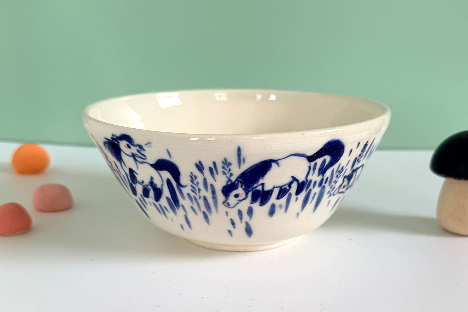 Bowl - Blue Horses