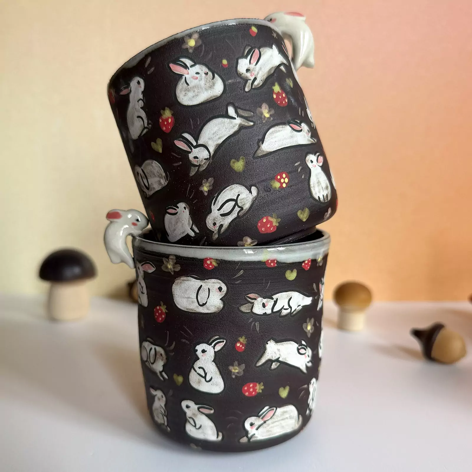 Small Cup - Sculpted - Strawberry Hamsters - Image 11